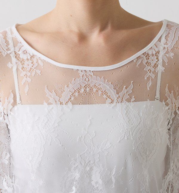  「【Nuel/ヌエル】 レースレイヤードワンピース」|ワンピース|