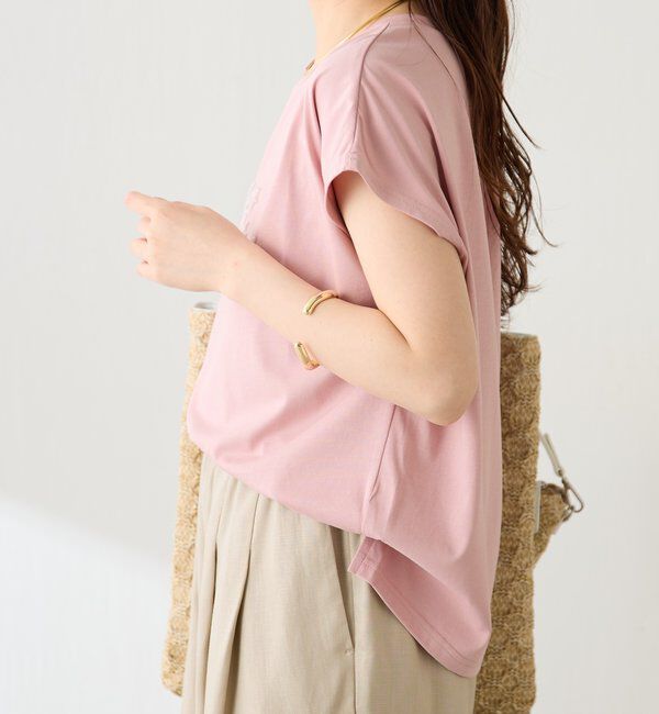  「ミニビーズロゴフレンチTシャツ」|Tシャツ・カットソー|