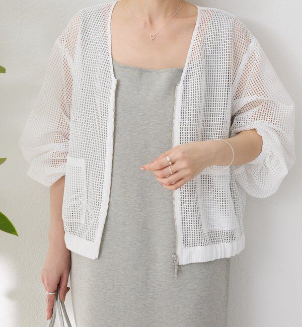  「【夏にも着れる長袖】Vネックシアーブルゾン」|その他|