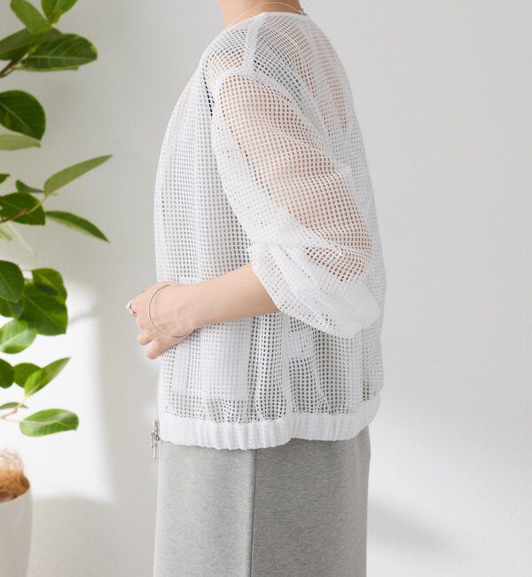  「【夏にも着れる長袖】Vネックシアーブルゾン」|その他|