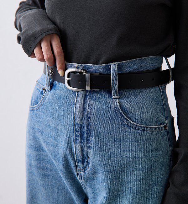  「【PAPILLONNER/パピヨネ】リバーシブルスタッズベルト」|ベルト|