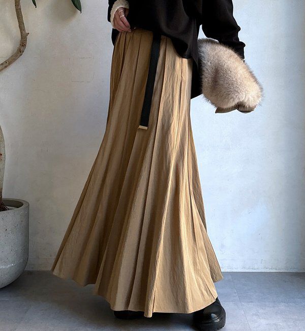  「パネルプリーツスカート」|スカート|