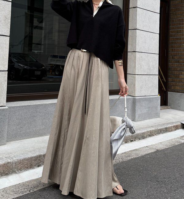  「パネルプリーツスカート」|スカート|