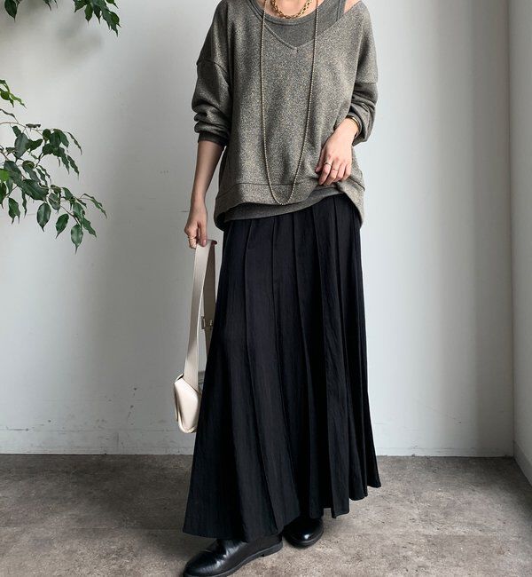  「パネルプリーツスカート」|スカート|