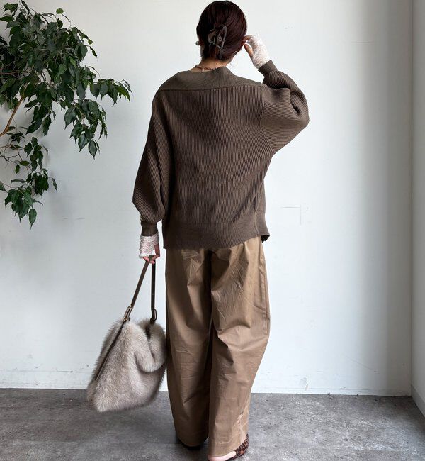  「フロントジップニット」|ニット・セーター|