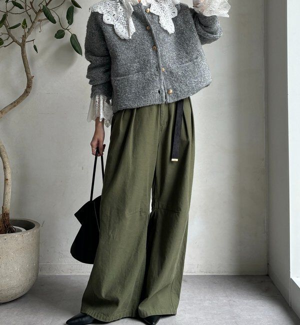  「ループヤーンニットジャケット」|カーディガン|