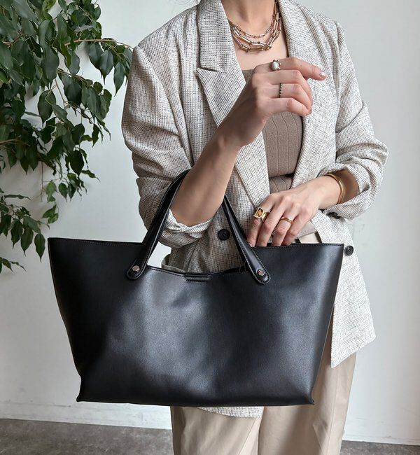  「【WEB限定】横長2wayトートポーチ付」|トートバッグ|