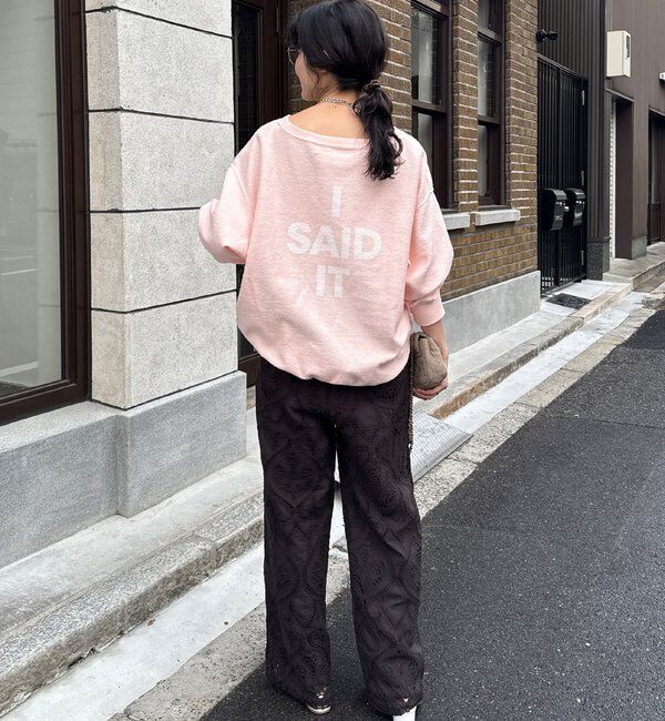  「【インフルエンサーOKOCHI企画】リバーシブルロゴスウェット」|Tシャツ・カットソー|