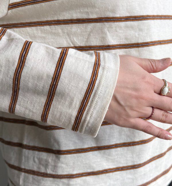  「マルチボーダーオフショルTEE」|Tシャツ・カットソー|