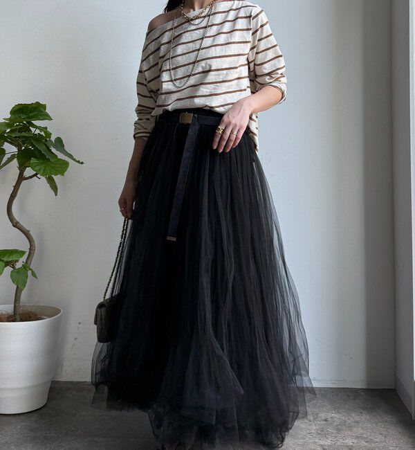  「マルチボーダーオフショルTEE」|Tシャツ・カットソー|