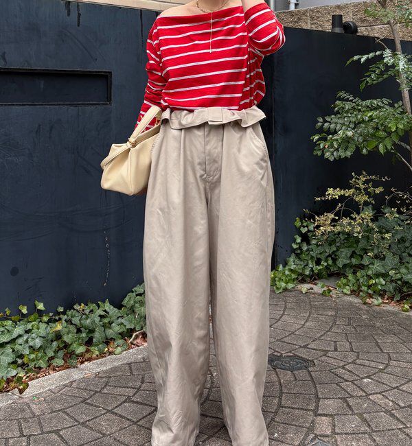  「マルチボーダーオフショルTEE」|Tシャツ・カットソー|