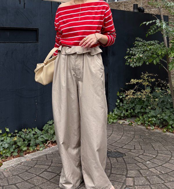  「マルチボーダーオフショルTEE」|Tシャツ・カットソー|