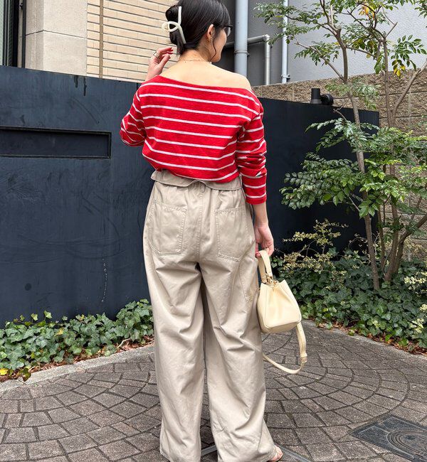  「マルチボーダーオフショルTEE」|Tシャツ・カットソー|