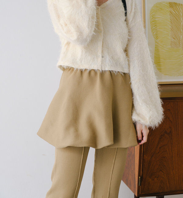  「【2WAY】バルーンニットミニスカート」|スカート|