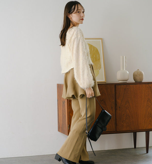  「【2WAY】バルーンニットミニスカート」|スカート|