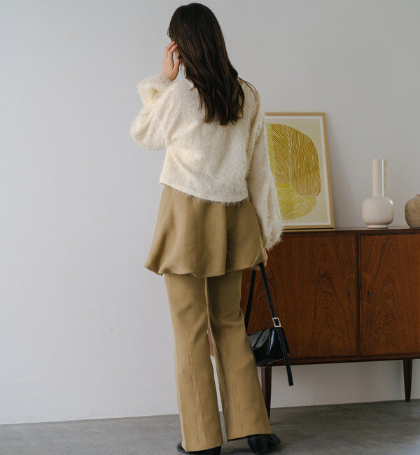  「【2WAY】バルーンニットミニスカート」|スカート|