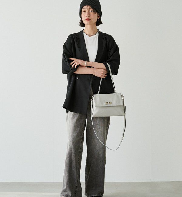  「《@__serako.r__企画》ソフトレザーフラップミニトートバッグ」|トートバッグ|