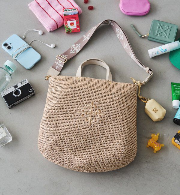  「《WEB限定》スリム2WAYトートバッグ <ナイロンラフィア>」|トートバッグ|