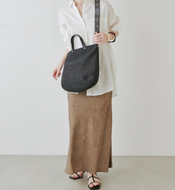  「《WEB限定》スリム2WAYトートバッグ <ナイロンラフィア>」|トートバッグ|