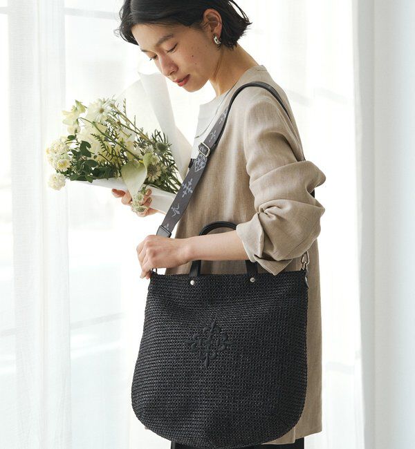  「《WEB限定》スリム2WAYトートバッグ <ナイロンラフィア>」|トートバッグ|