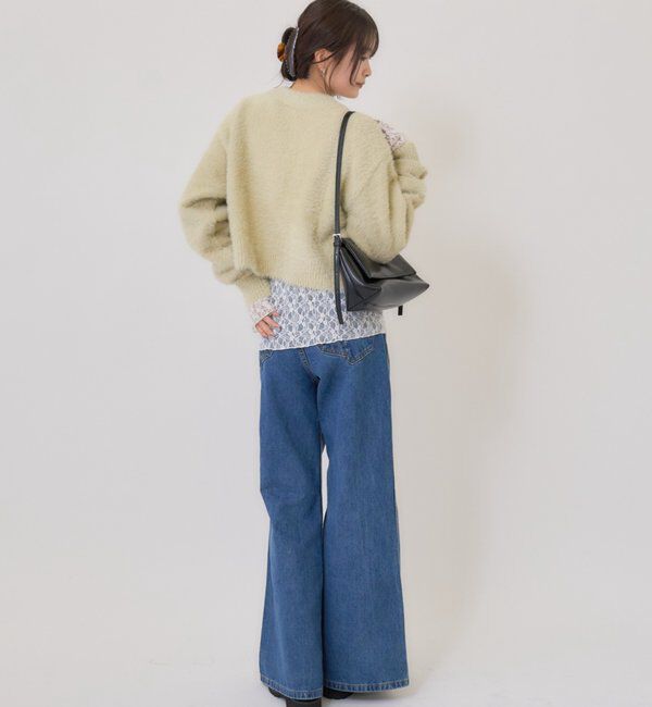  「ミンクライクジャケットカーディガン」|カーディガン|