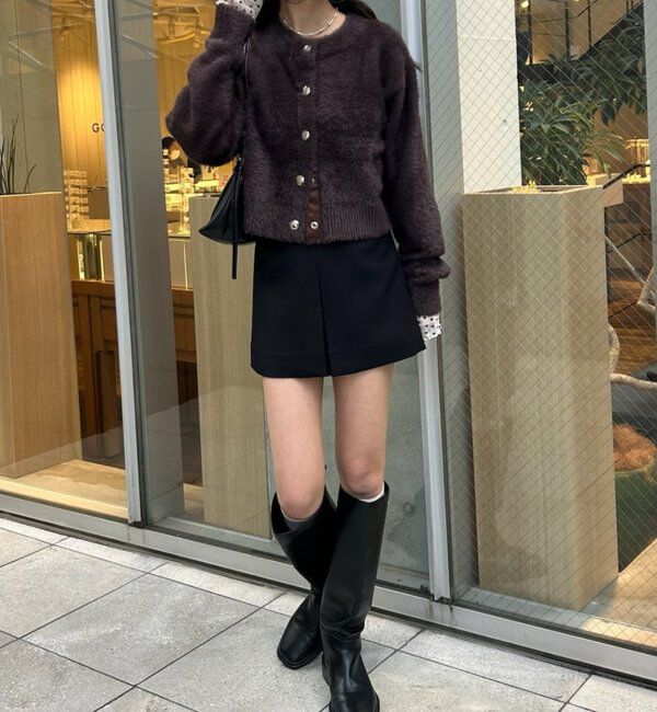  「ミンクライクジャケットカーディガン」|カーディガン|