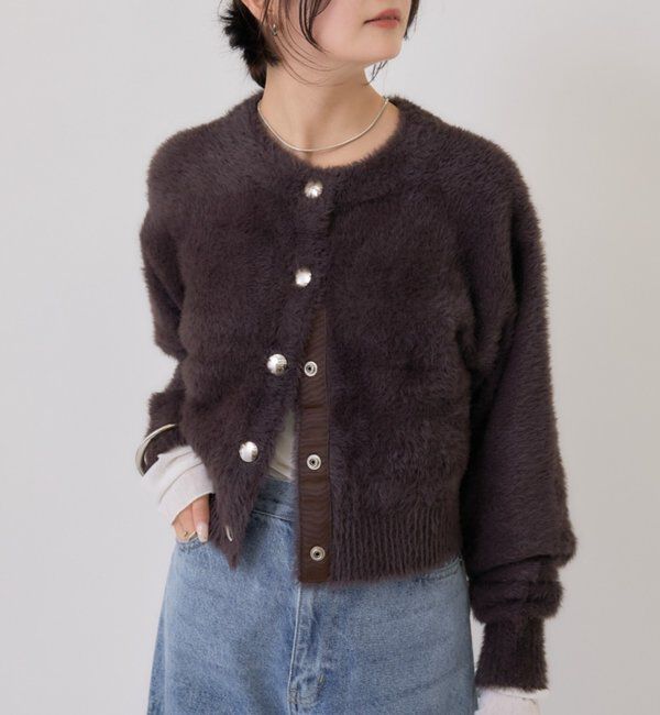  「ミンクライクジャケットカーディガン」|カーディガン|