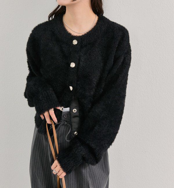 「ミンクライクジャケットカーディガン」|カーディガン|