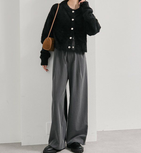  「ミンクライクジャケットカーディガン」|カーディガン|