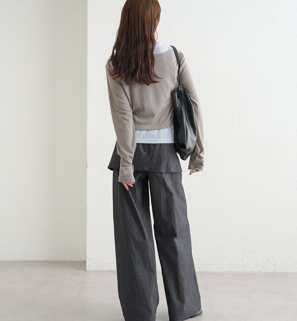  「配色レイヤードロングTシャツ」|Tシャツ・カットソー|