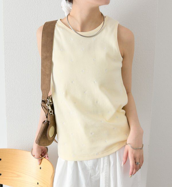  「フラワードットタンクトップ」|キャミソール|