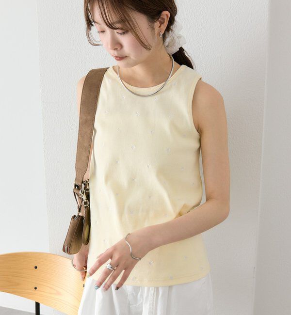  「フラワードットタンクトップ」|キャミソール|