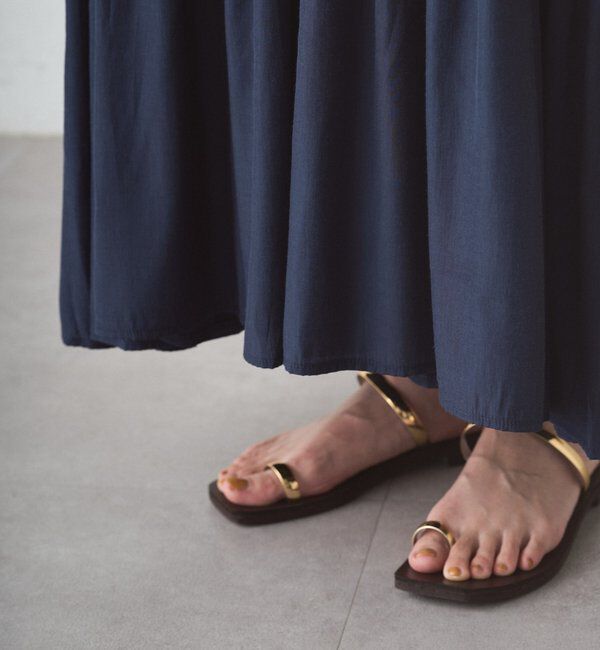  「サテンティアードキャミワンピース」|ワンピース|