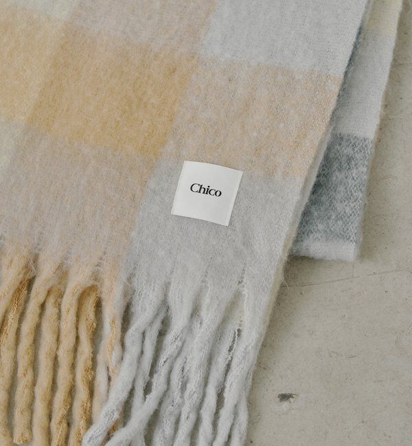  「ボリュームチェックストール/マフラー」|マフラー|