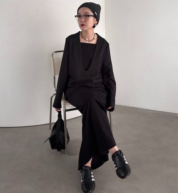  「【tani企画】深Vネックジャケットプルオーバー」|その他|