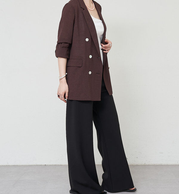  「ダブルクロスワイドパンツ」|チノ|