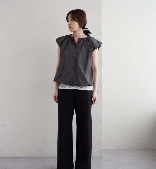  「ダブルクロスワイドパンツ」|チノ|