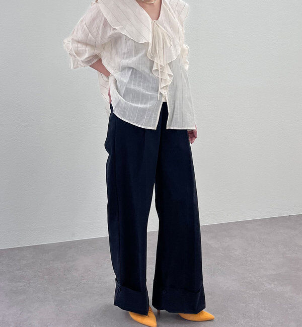  「フリルカラーブラウス」|シャツ・ブラウス|