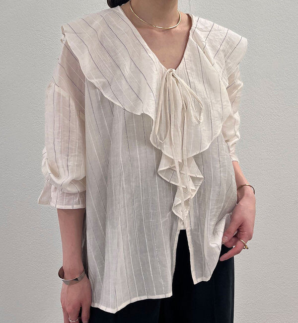 「フリルカラーブラウス」|シャツ・ブラウス|