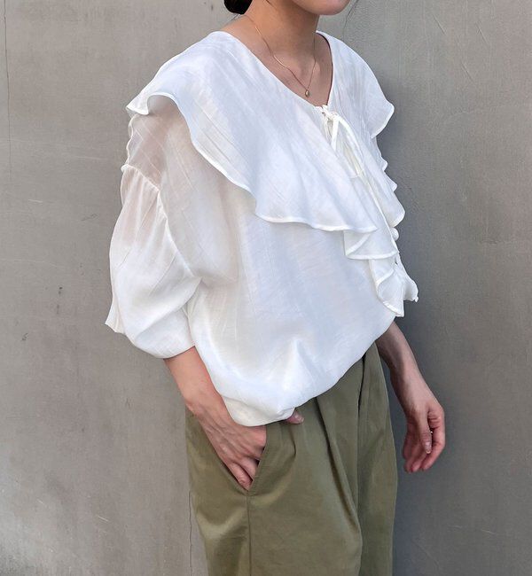  「フリルカラーブラウス」|シャツ・ブラウス|