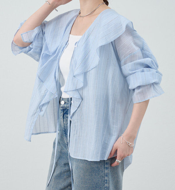  「フリルカラーブラウス」|シャツ・ブラウス|