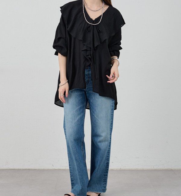  「フリルカラーブラウス」|シャツ・ブラウス|