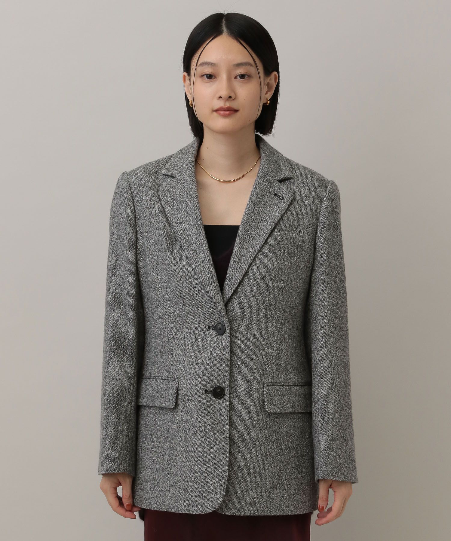 A part by 「坪田あさみさんYouTube紹介/シモーネラメツイードジャケット」|テーラードジャケット|