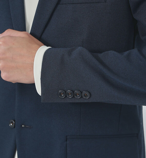 ABAHOUSE「【セットアップ対応/FLEX JACKET】ポンチ シャンブレー ジャケット」|テーラードジャケット|