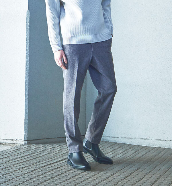 ABAHOUSE「【セットアップ対応】ヘリンボーン ニット スラックス」|スラックス|
