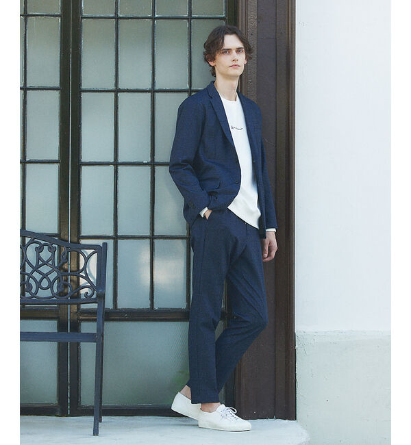 ABAHOUSE「【Grandeur】シルキーダンボール ロゴ 長袖 Tシャツ」|Tシャツ・カットソー|