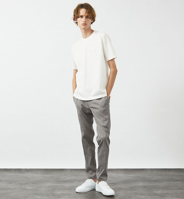 ABAHOUSE「【セットアップ対応】 PE-wrinkle ワッシャー イージースラックス /ス」|スラックス|