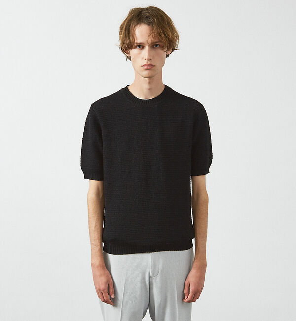 ABAHOUSE「フルニードル メッシュニットTシャツ」|Tシャツ・カットソー|