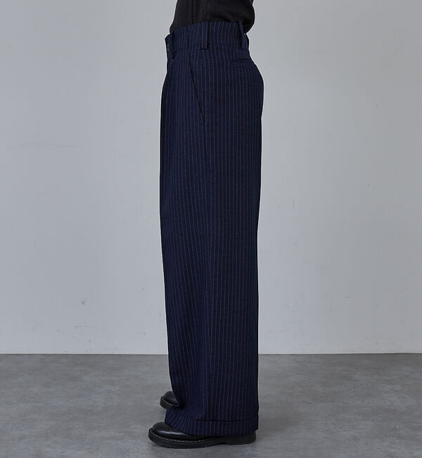 ABAHOUSE「【AH ABAHOUSE】2タック ワイドストレートスラックス / セットアップ」|スラックス|