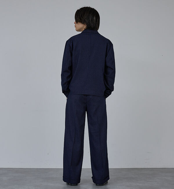 ABAHOUSE「【AH ABAHOUSE】2タック ワイドストレートスラックス / セットアップ」|スラックス|